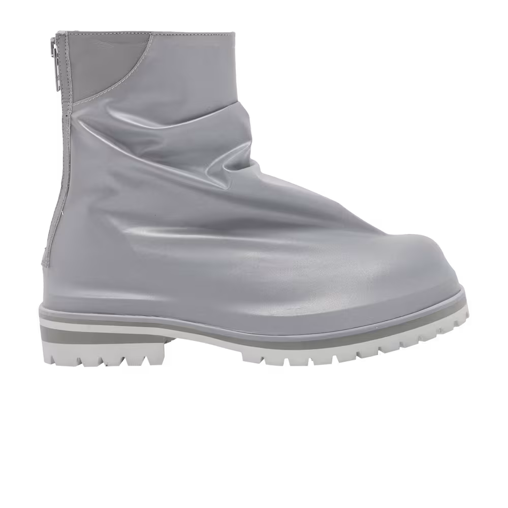 424 Pleated Marathon Boot Silver