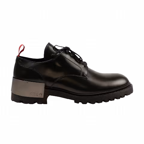 424 Oxford Low 'Metal Heel - Black'