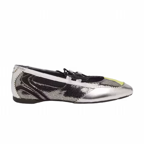 Wmns Diesel D-Mile Lace Up Ballerina 'Silver'