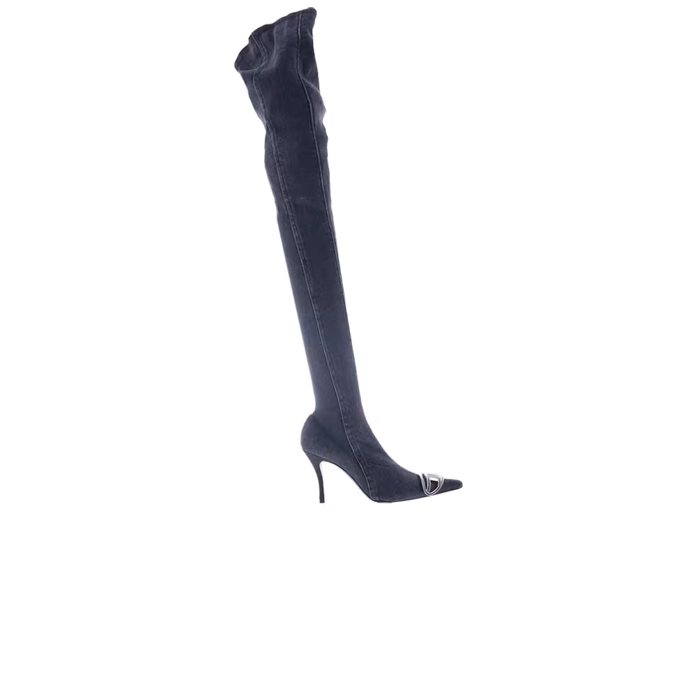 Diesel Women's D-Venus Thigh High Boot Black