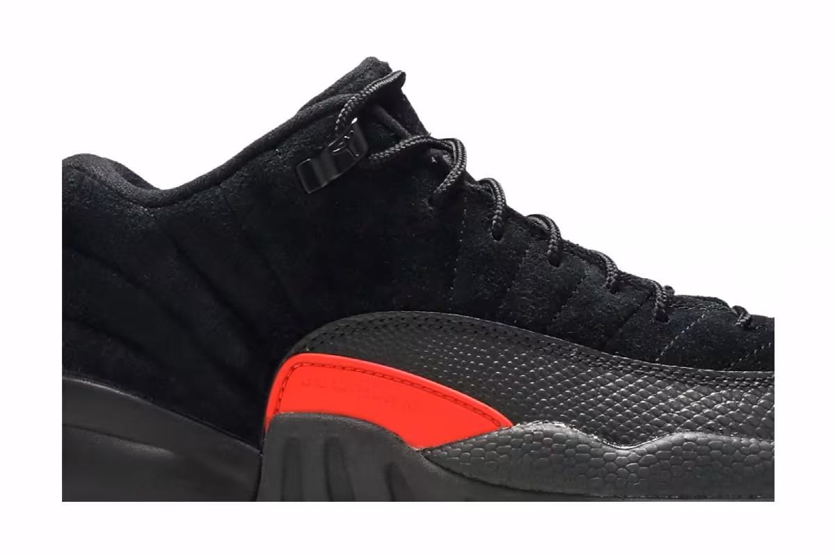 Air Jordan 12 Low BG Black Max Orange, view 3