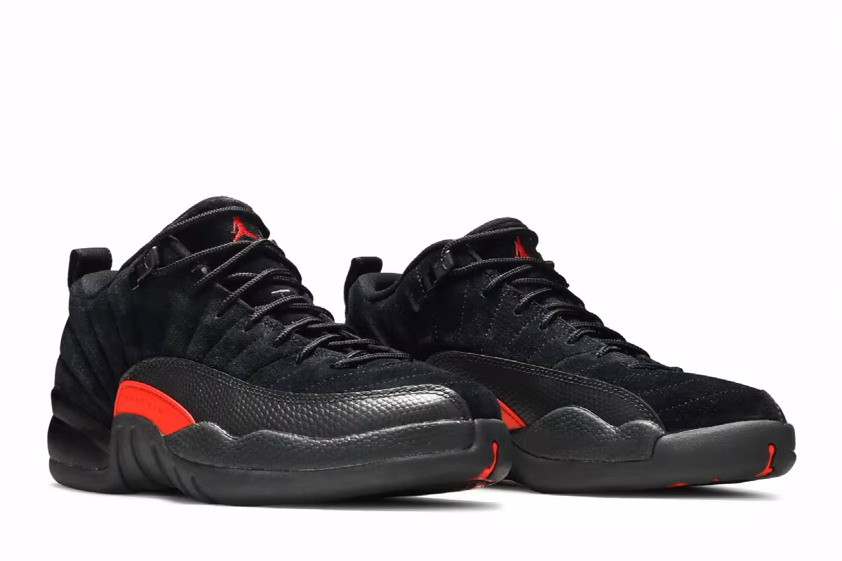 Air Jordan 12 Low BG Black Max Orange, view 9