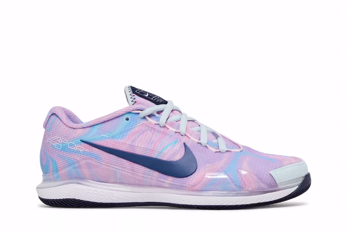Women's NikeCourt Air Zoom Vapor Pro Pink Foam Glacier Blue, view 2