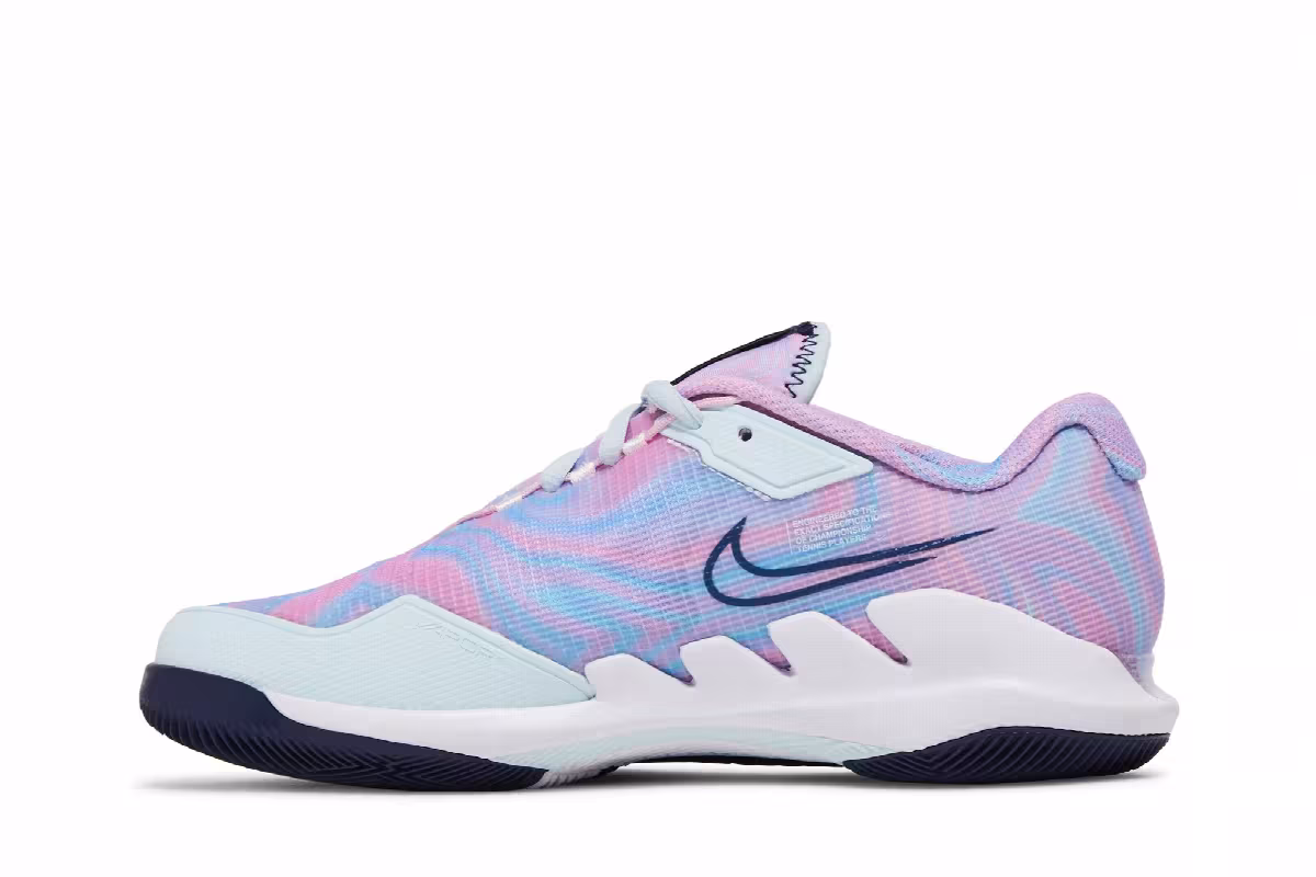 Women's NikeCourt Air Zoom Vapor Pro Pink Foam Glacier Blue, view 4