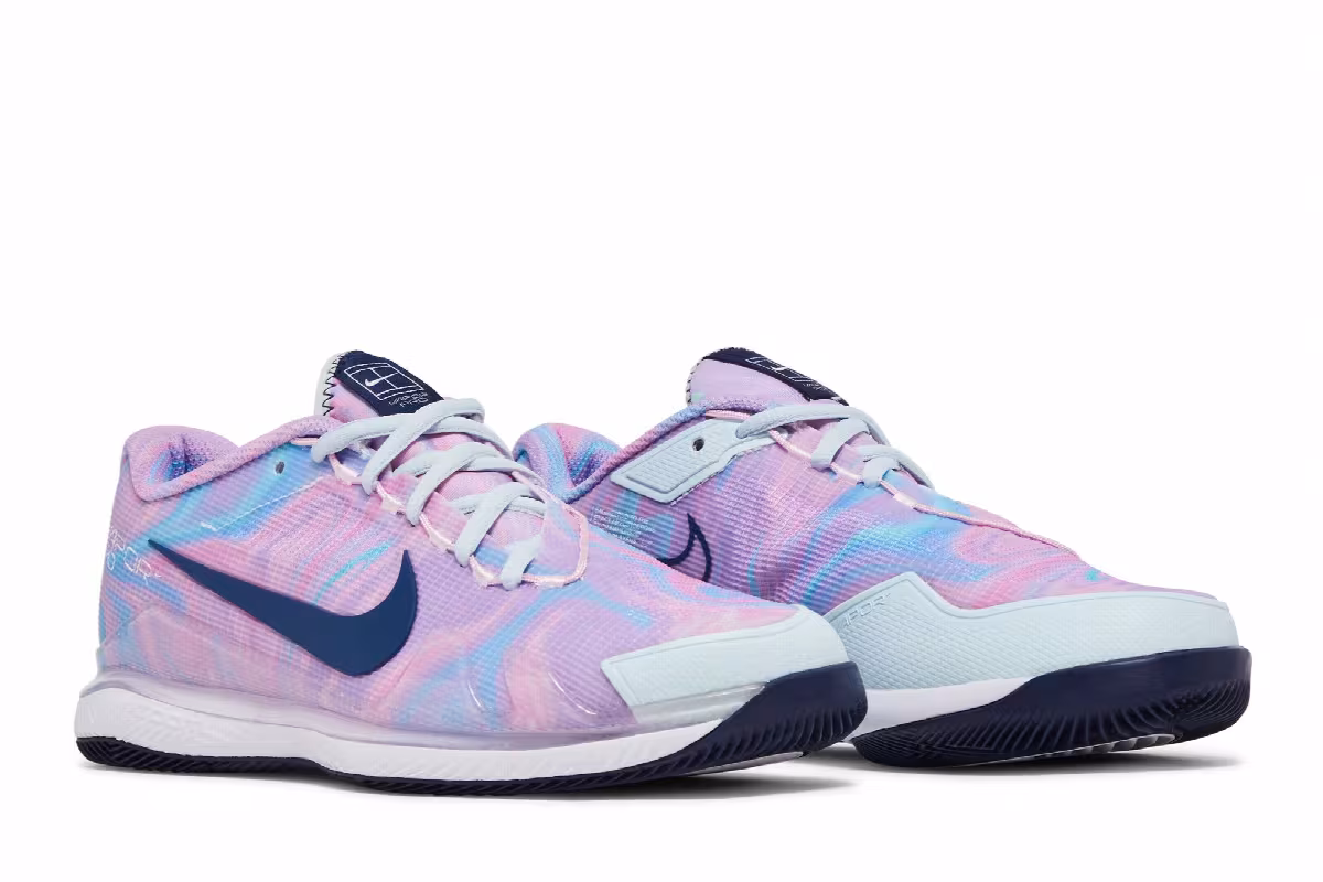 Women's NikeCourt Air Zoom Vapor Pro Pink Foam Glacier Blue, view 9