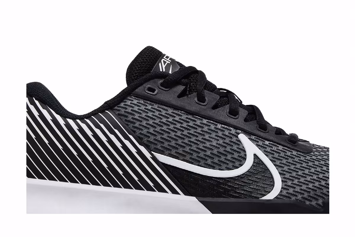 NikeCourt Air Zoom Vapor Pro 2 HC Black White, view 3