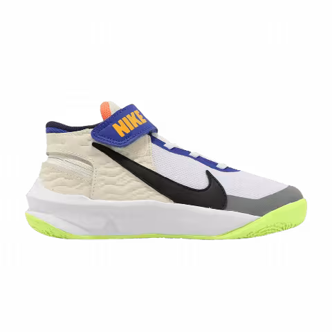 Nike Team Hustle D 10 FlyEase PS 'White Multi-Color'