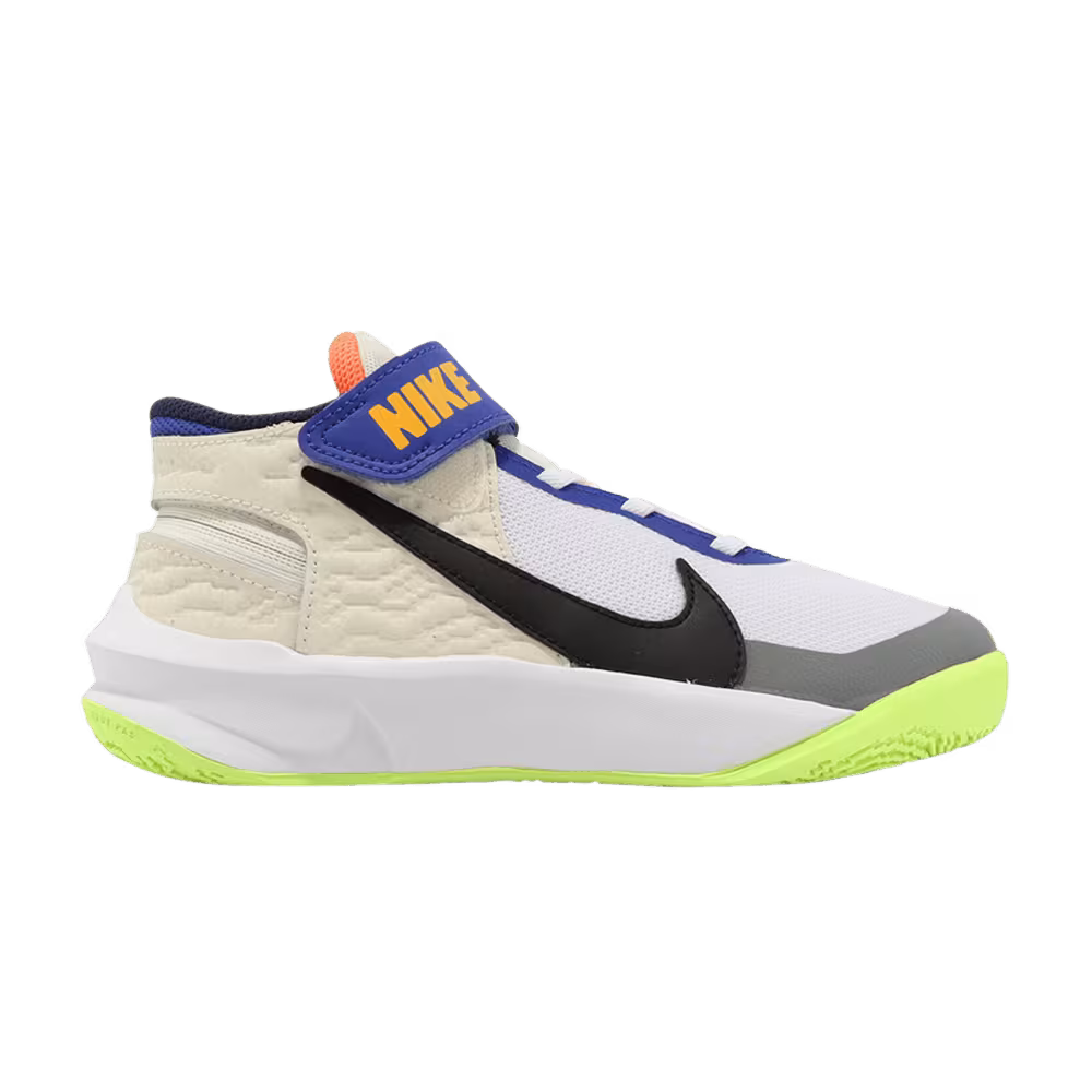 Nike Team Hustle D 10 FlyEase PS White Multi-Color