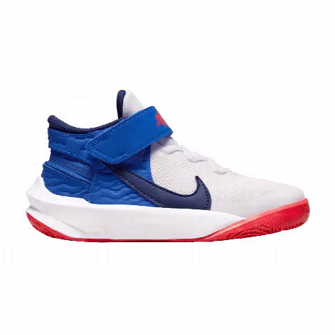 Nike Team Hustle D10 FlyEase PS 'White Game Royal'