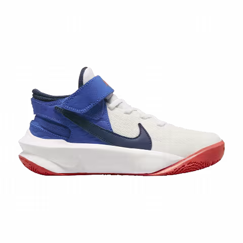 Nike Team Hustle D10 FlyEase GS 'White Game Royal'
