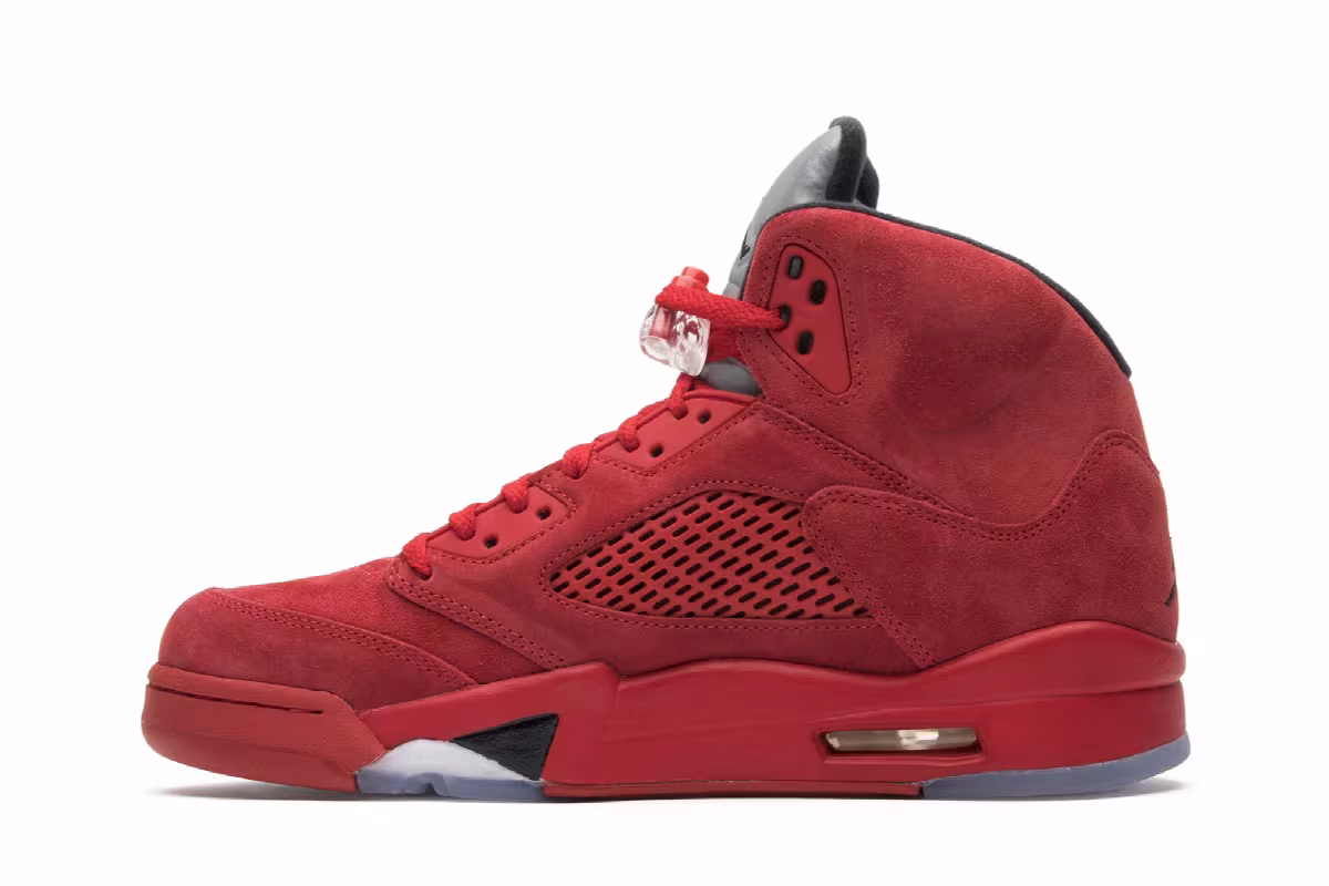 Air Jordan 5 Red Suede, view 4