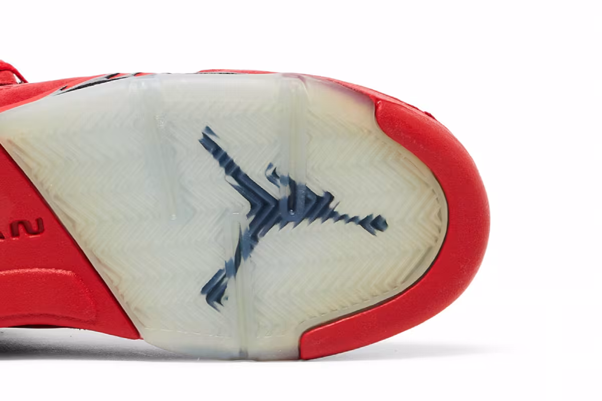 Air Jordan 5 BG Red Suede, view 6