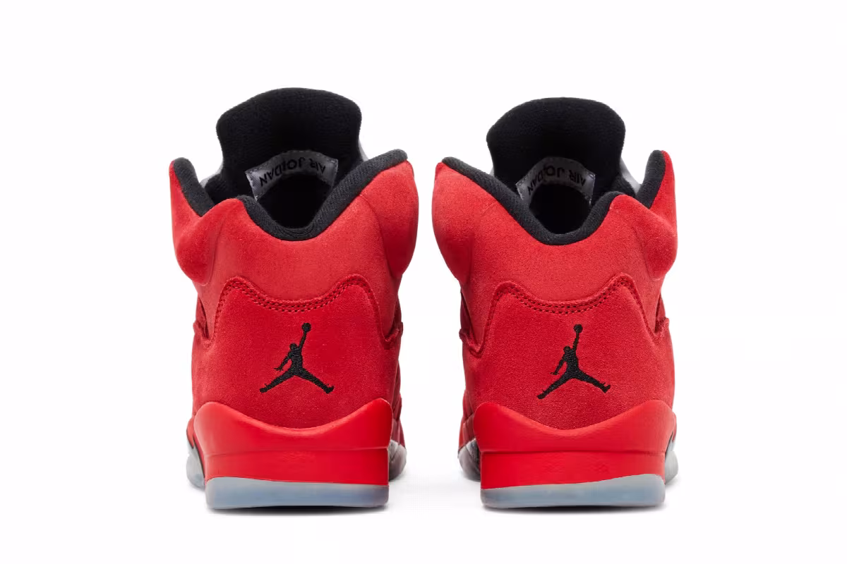 Air Jordan 5 BG Red Suede, view 7