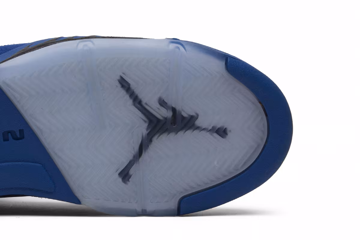 Air Jordan 5 GS Blue Suede, view 6
