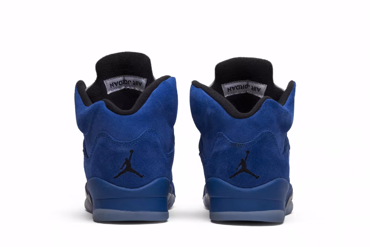 Air Jordan 5 GS Blue Suede, view 7