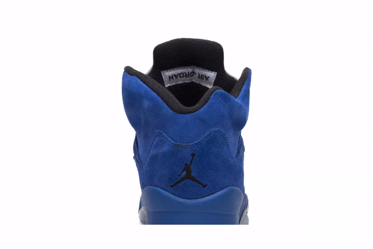 Air Jordan 5 GS Blue Suede, view 8