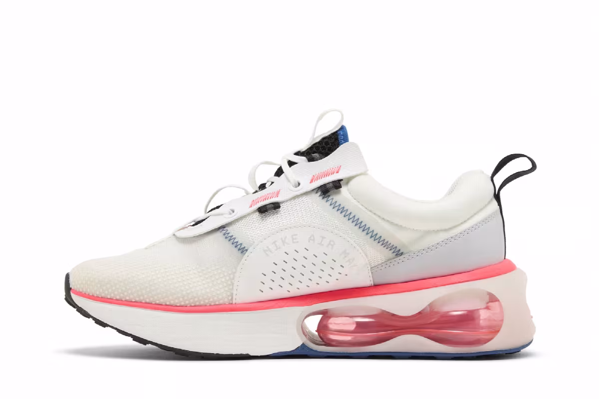 Nike Air Max 2021 GS Summit White Solar Red, view 4