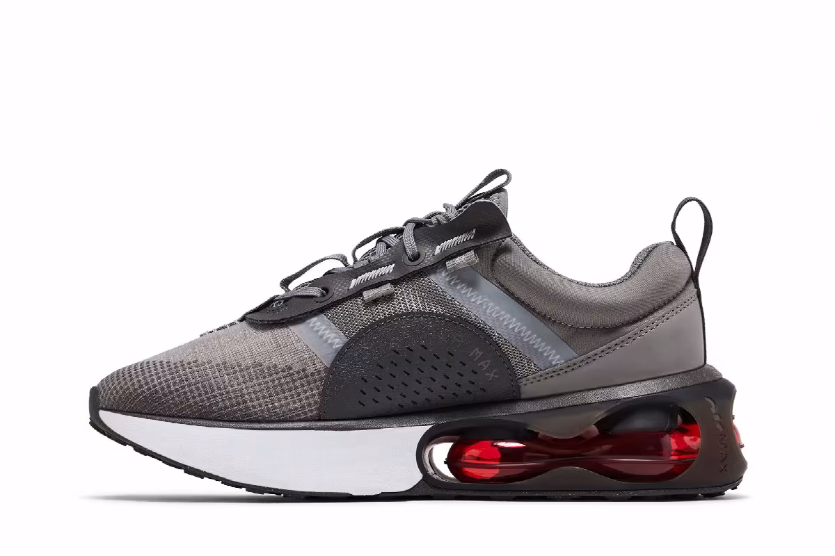 Nike Air Max 2021 GS Flat Pewter Siren Red, view 4