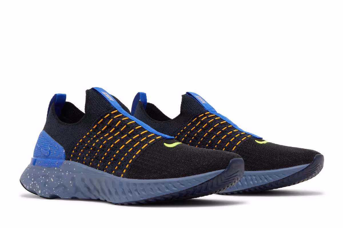 Nike React Phantom Run Flyknit 2 Black Hyper Royal, view 9