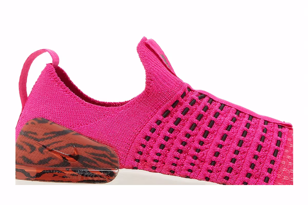 Nike Women's React Phantom Run Flyknit 2 Pink Prime Zebra, view 3