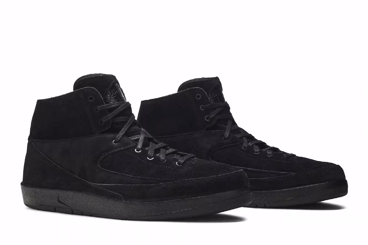 Air Jordan 2 Deconstructed Triple Black, view 9