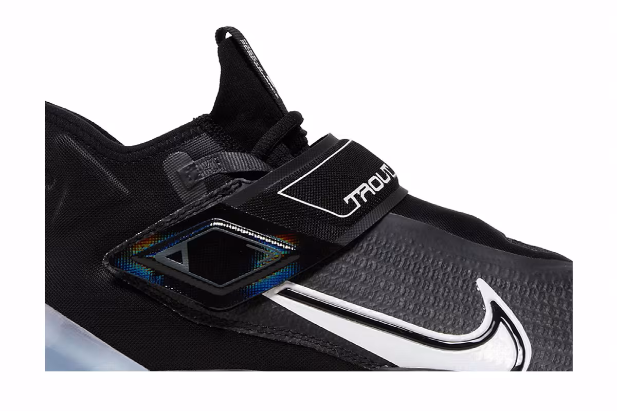 Nike Force Zoom Trout 8 Elite Black White Volt, view 3