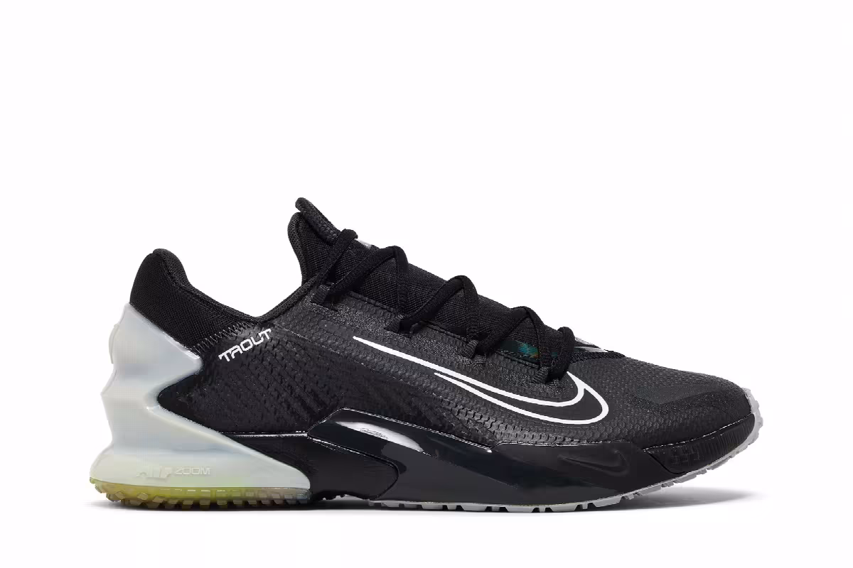 Nike Force Zoom Trout 8 TF Black Dark Smoke Grey, view 2