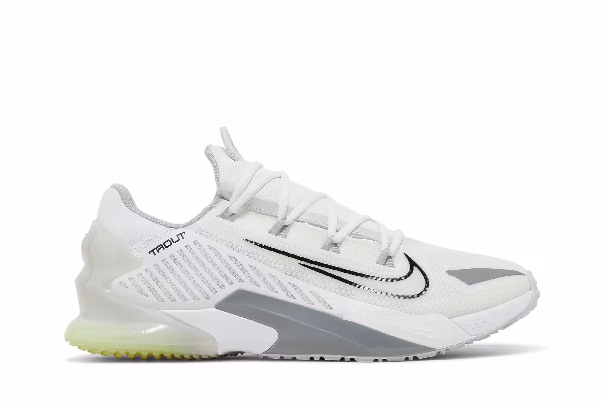 Nike Force Zoom Trout 8 TF White Wolf Grey, view 2