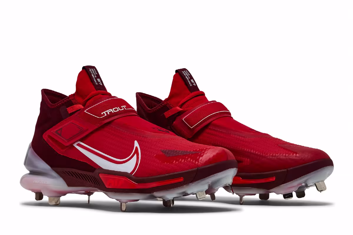 Nike Force Zoom Trout 8 Elite University Red, view 9