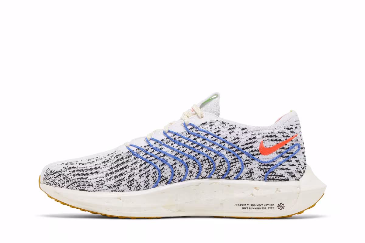 Nike Pegasus Turbo Next Nature Pure Platinum Bright Crimson, view 4