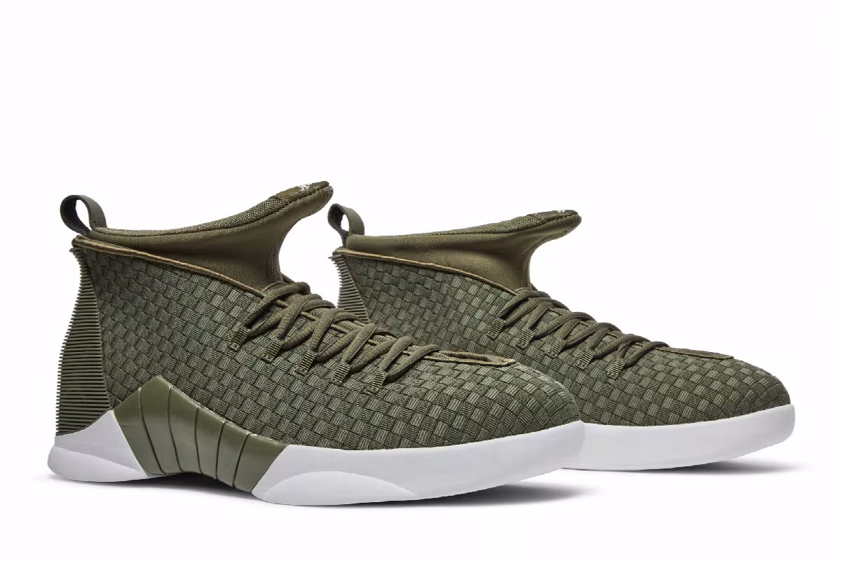 PSNY x Air Jordan 15 Medium Olive, view 9