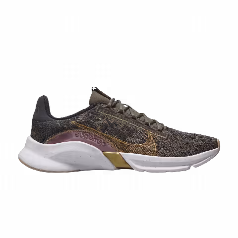 Nike Wmns SuperRep Go 3 Next Nature Flyknit Premium 'Olive Grey Metallic Copper'