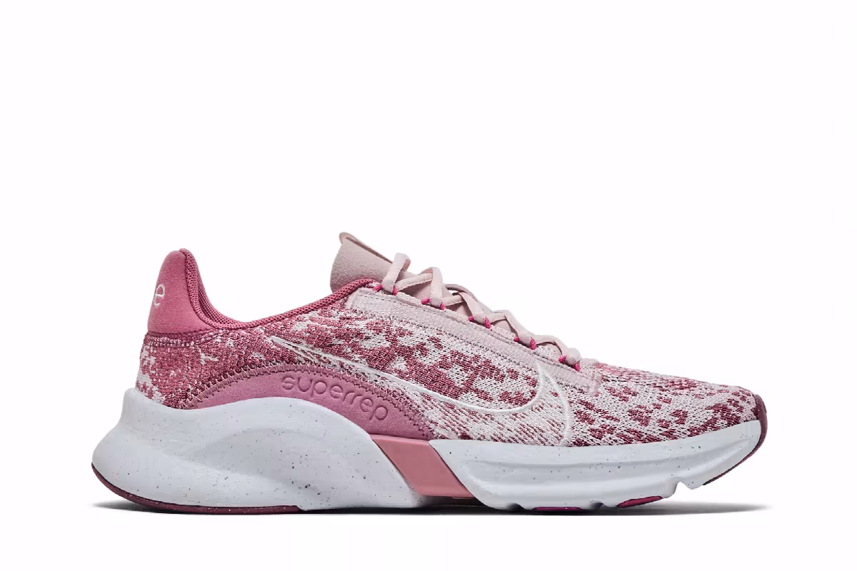 Nike Women's SuperRep Go 3 Flyknit Next Nature Desert Berry Sail, view 2