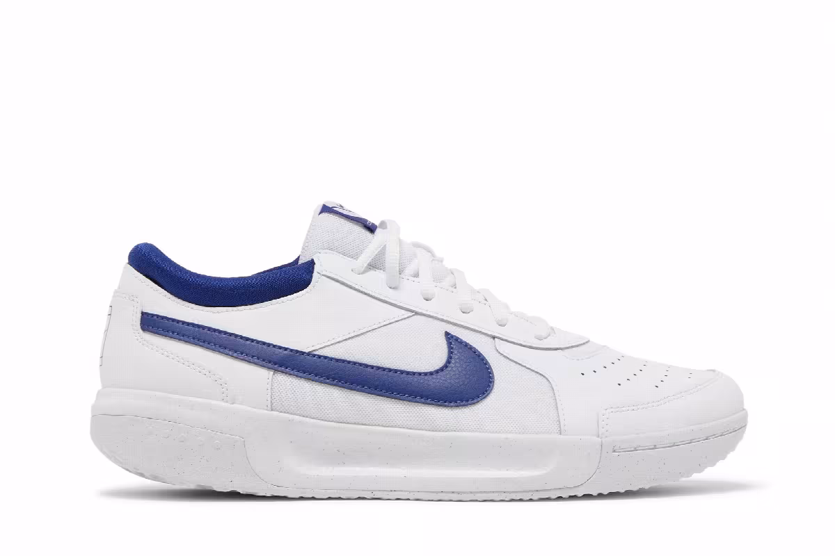 NikeCourt Zoom Lite 3 White Deep Royal Blue, view 2