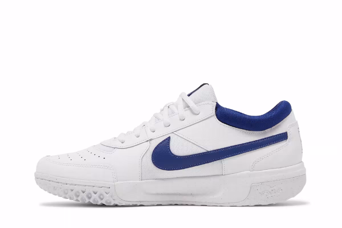 NikeCourt Zoom Lite 3 White Deep Royal Blue, view 4