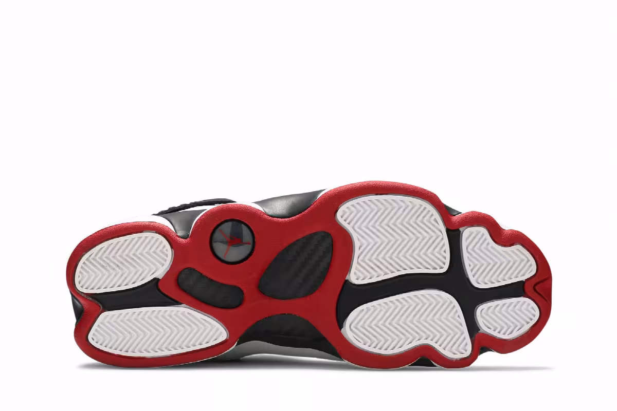 Air Jordan 6 Rings Black White Gym Red, view 5