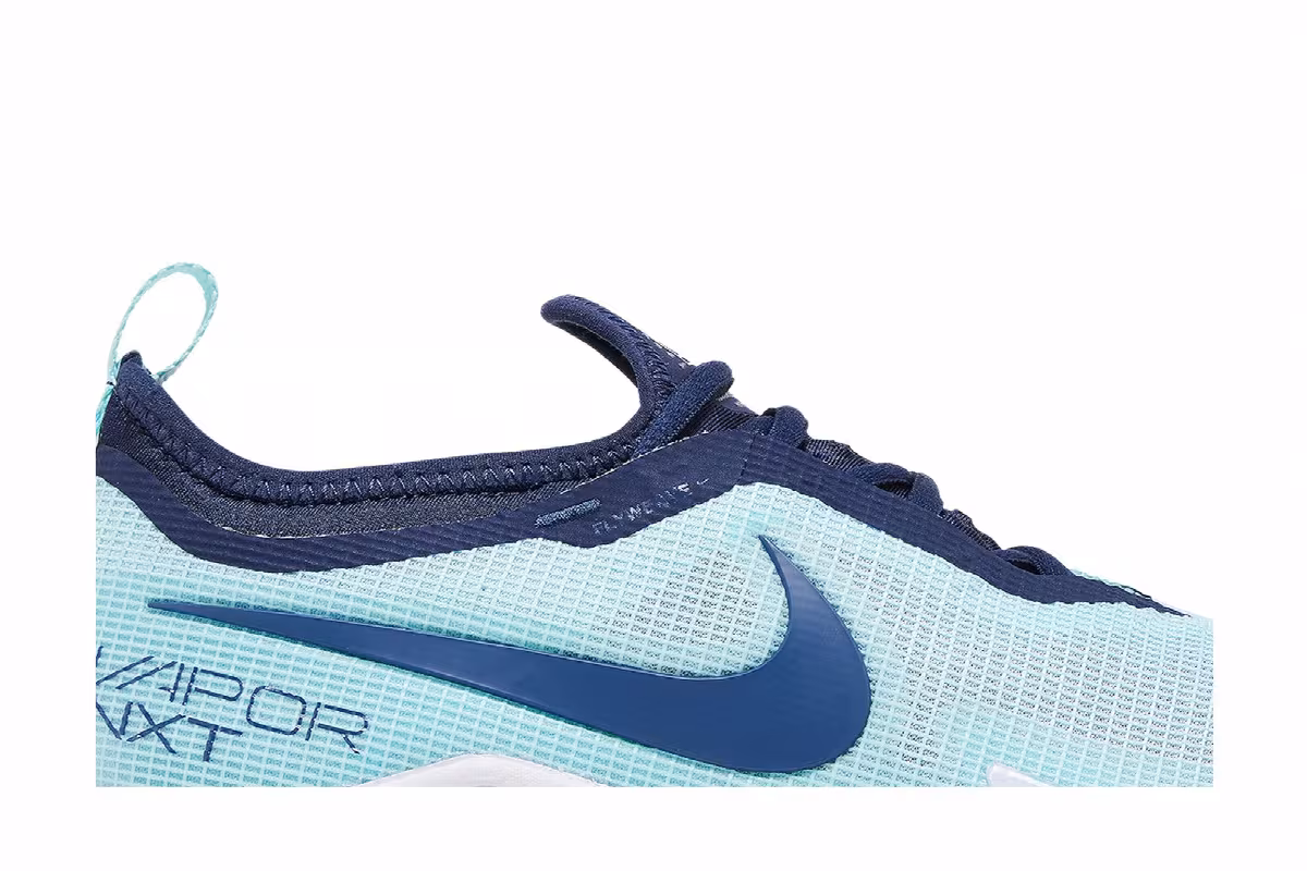 Women's NikeCourt React Vapor NXT Glacier Ice Midnight Navy, view 3