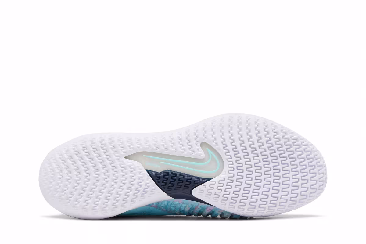 Women's NikeCourt React Vapor NXT Glacier Ice Midnight Navy, view 5