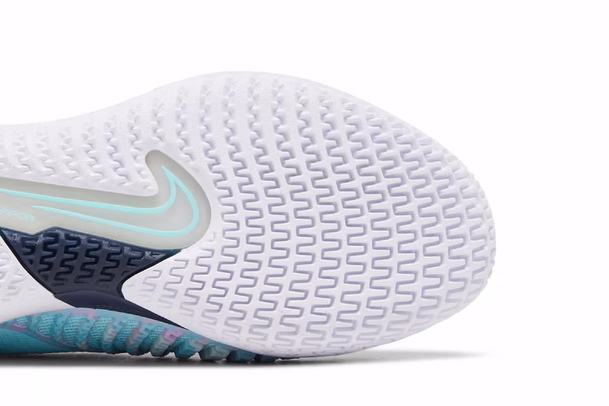 Women's NikeCourt React Vapor NXT Glacier Ice Midnight Navy, view 6