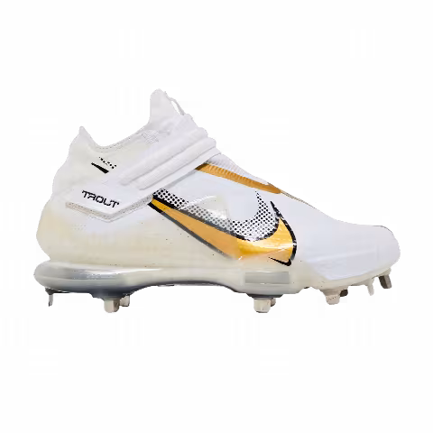 Nike Force Zoom Trout 7 Pro Mid 'White Metallic Gold'