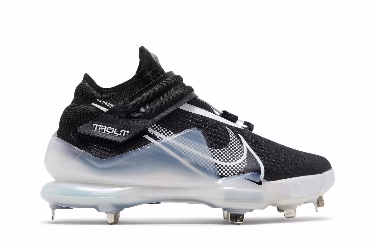 Nike Force Zoom Trout 7 Black Dynamic Turquoise, view 2