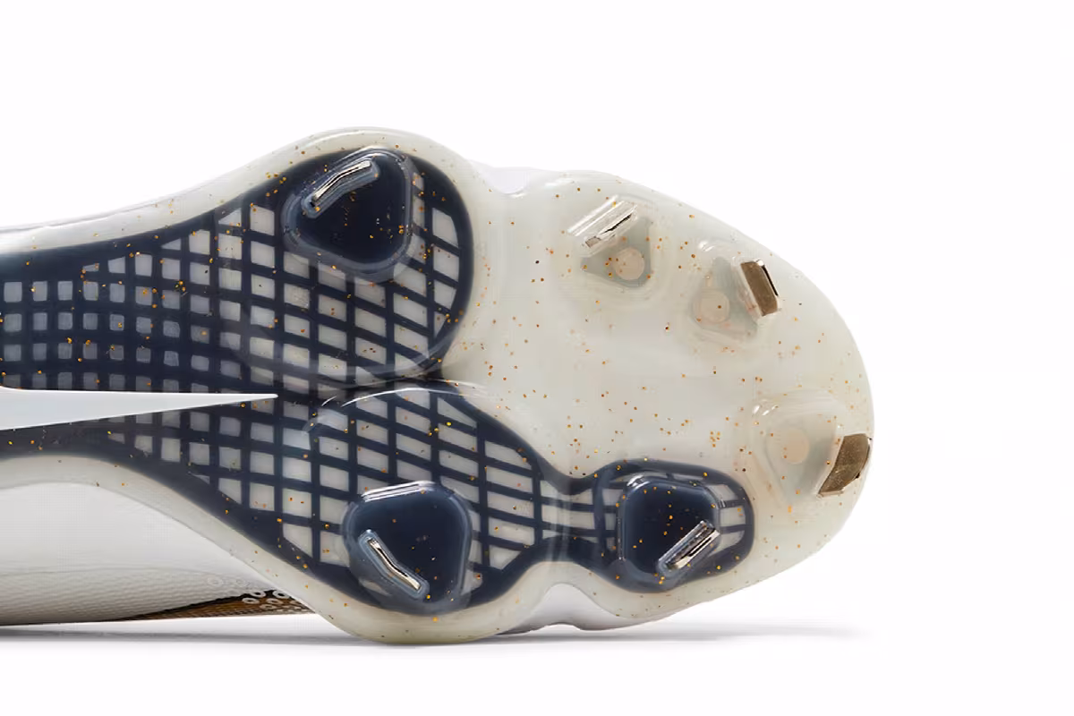 Nike Force Zoom Trout 7 Pro White Metallic Gold, view 6