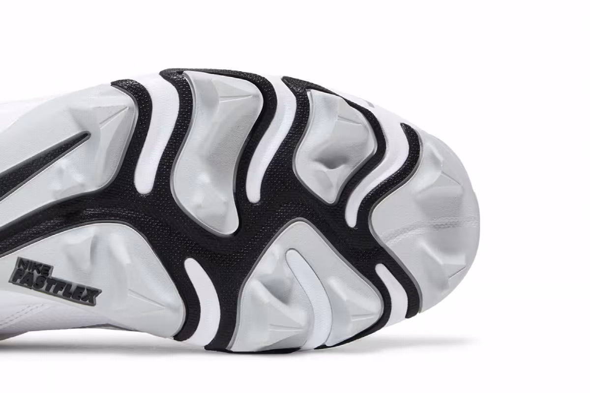 Nike Force Trout 8 Keystone White Black, view 6