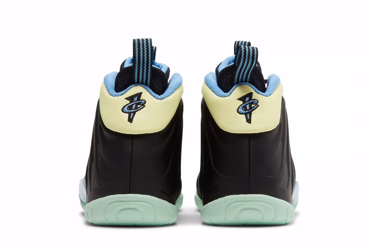 Nike Little Posite One GS Black Multi Color, view 7