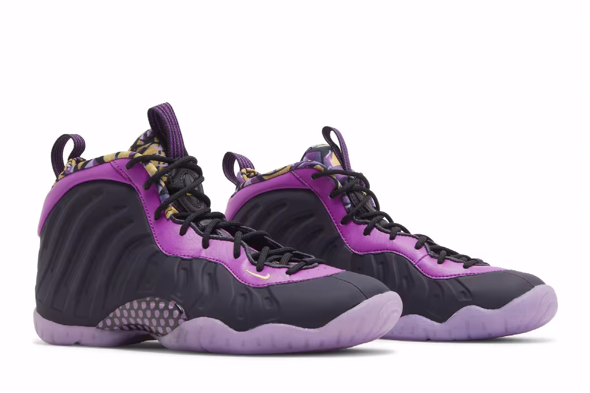 Nike Little Posite One GS Cave Purple, view 9