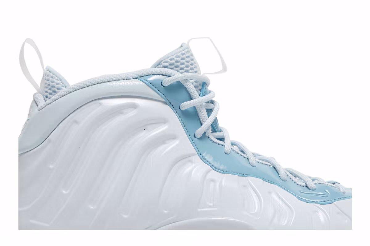 Nike Little Posite One GS Aura Worn Blue White, view 3
