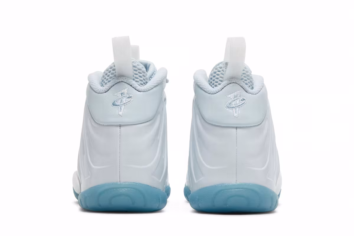 Nike Little Posite One GS Aura Worn Blue White, view 7