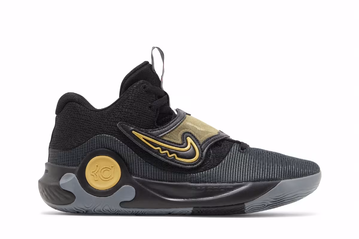Nike KD Trey 5 X Black Metallic Gold, view 2