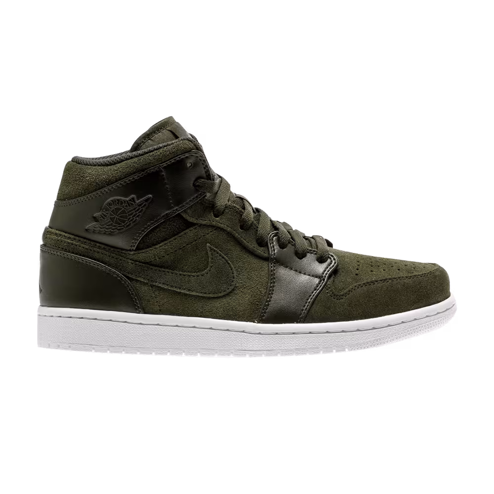 Air Jordan 1 Mid Sequoia Max Orange