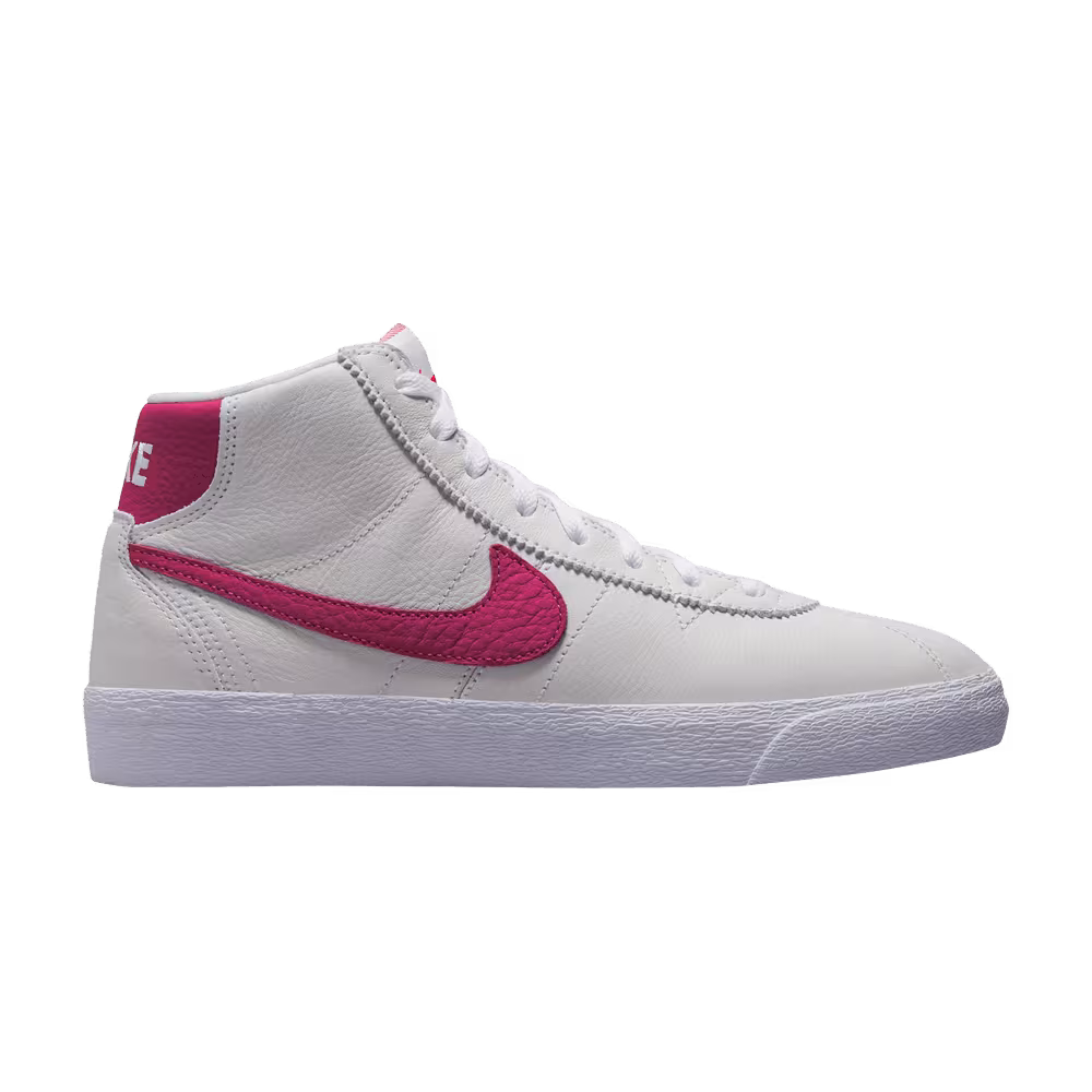 Nike Women's Bruin High SB White Sweet Beet